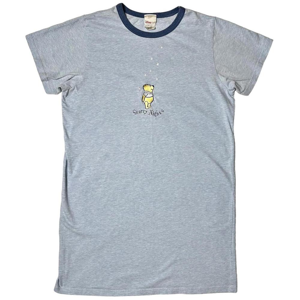Vintage Disney Store Winnie the Pooh Starry Night Sleep Shirt Women’s S